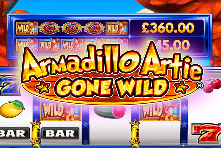 Armadillo Artie Gone Wild - DWG slot at Realz Casino Casino